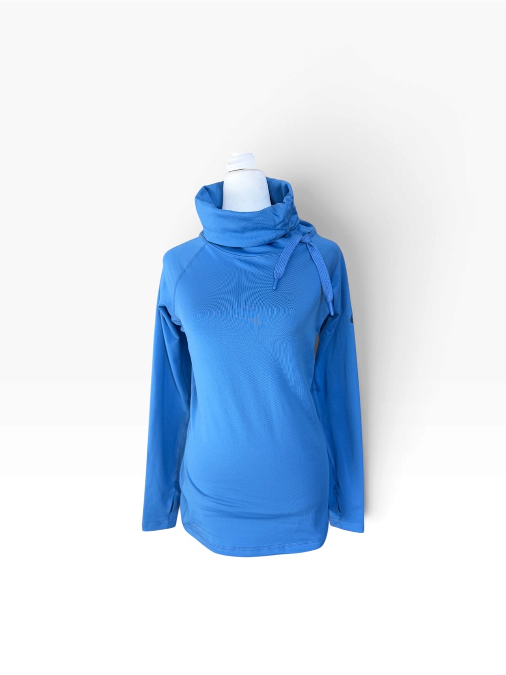 Nike Pro Women Blue Dri-fit Cowl Neck Sm M
